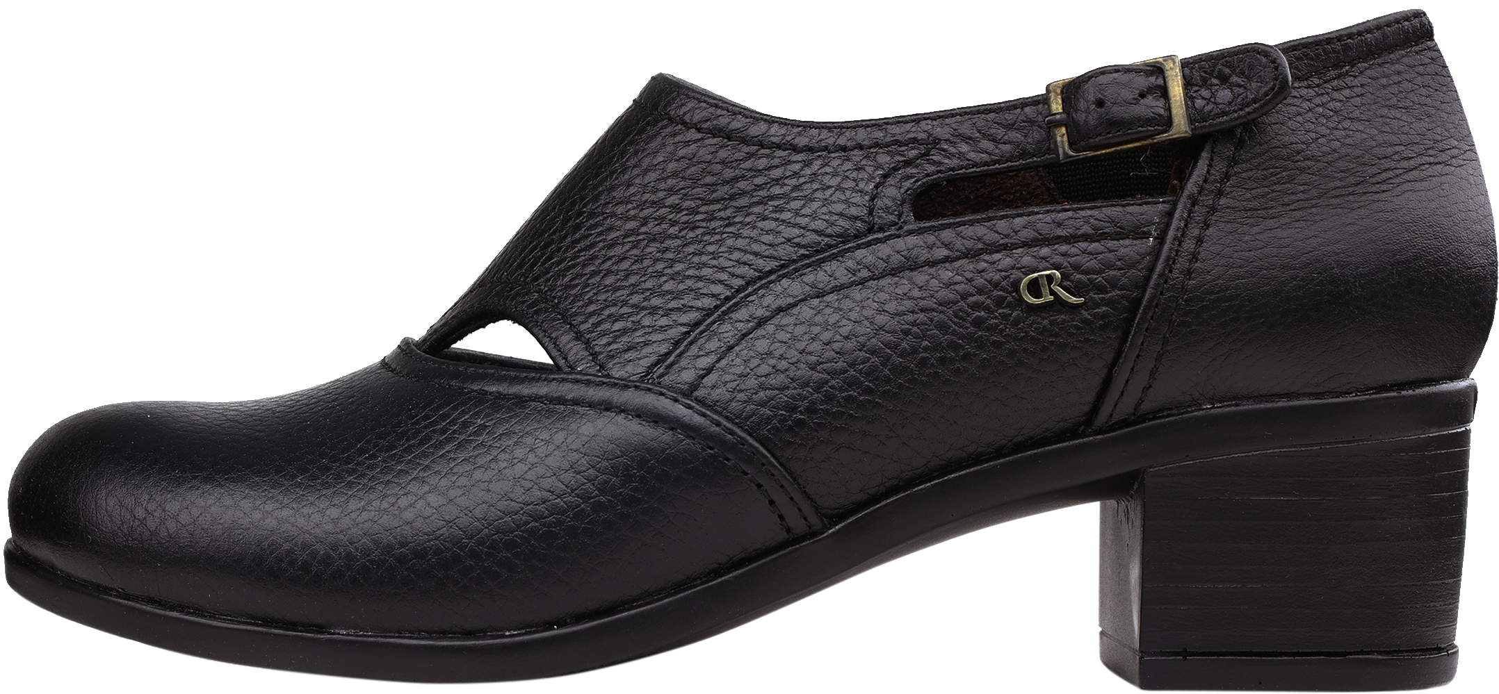 کفش طبی زنانه چرمی  روشن مدل 01-4020 مشکی